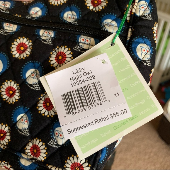 Vera Bradley Libby Night Owl Purse Bag NWT - Picture 5 of 7